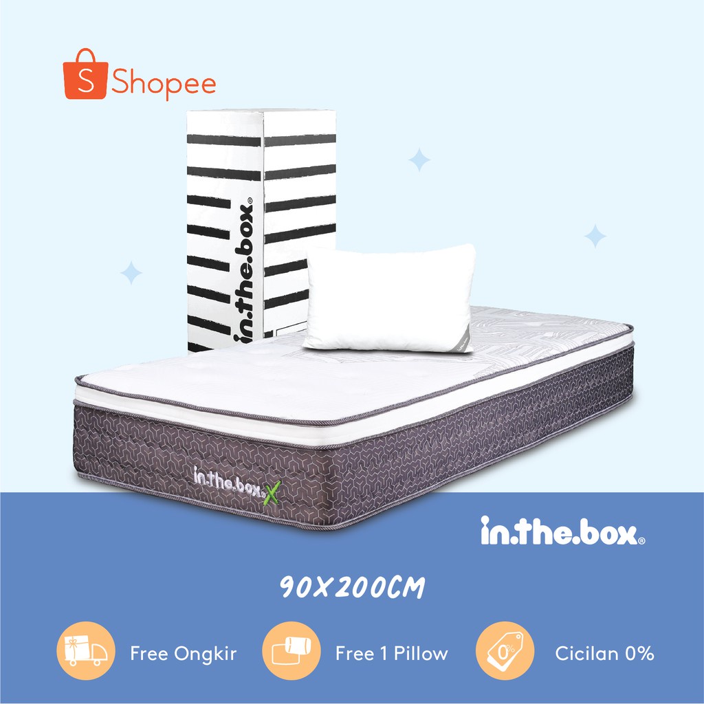 Jual Promo Kasur Spring Bed INTHEBOX X Ukuran 90x200 Single Size Shopee Indonesia