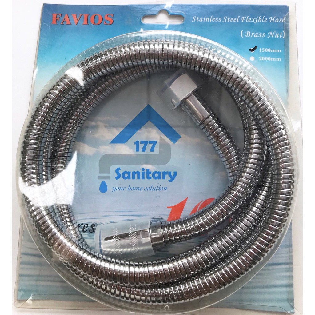 Selang Shower Stainless Flexible 150 Cm PUTAR 360 - Selang Air Shower Fleksibel 1-5 M Kuningan bisa tekanan tinggi high pressure hose flexible/E33