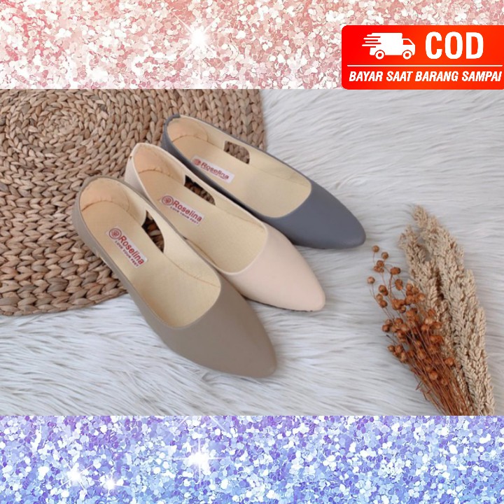 Sepatu flath wanita/sepatu perempuan dewasa model terbaru janice