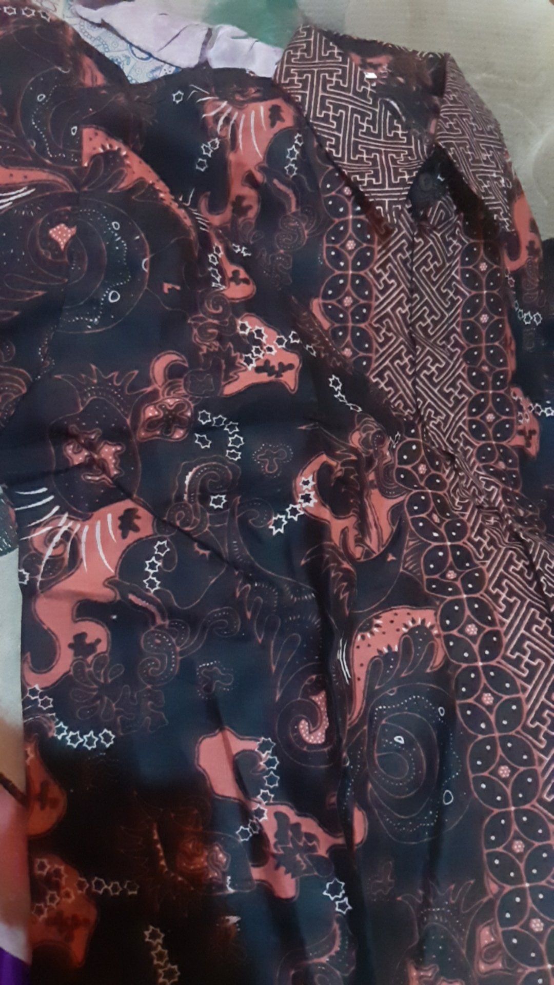 Bswart Batik Hrb026 Kenongo Hem Pendek Padi Pekalongan M L Xl Batik Pria Murah Modern Grosir