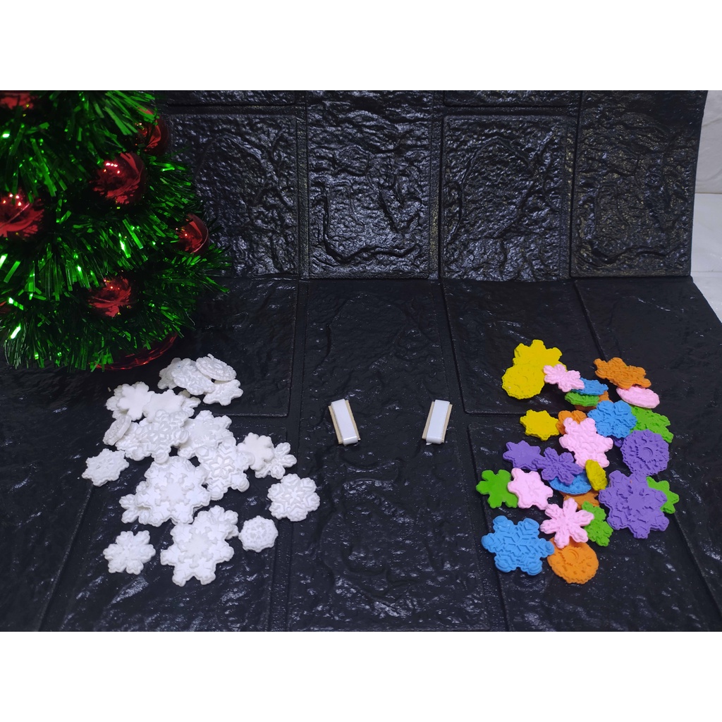 Snowflake RUBBER - Aksesoris Cantik Hiasan Natal