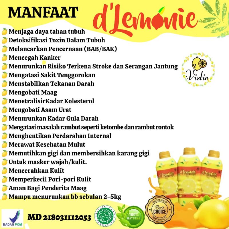 

pelangsing dlemonie sari lemon murni