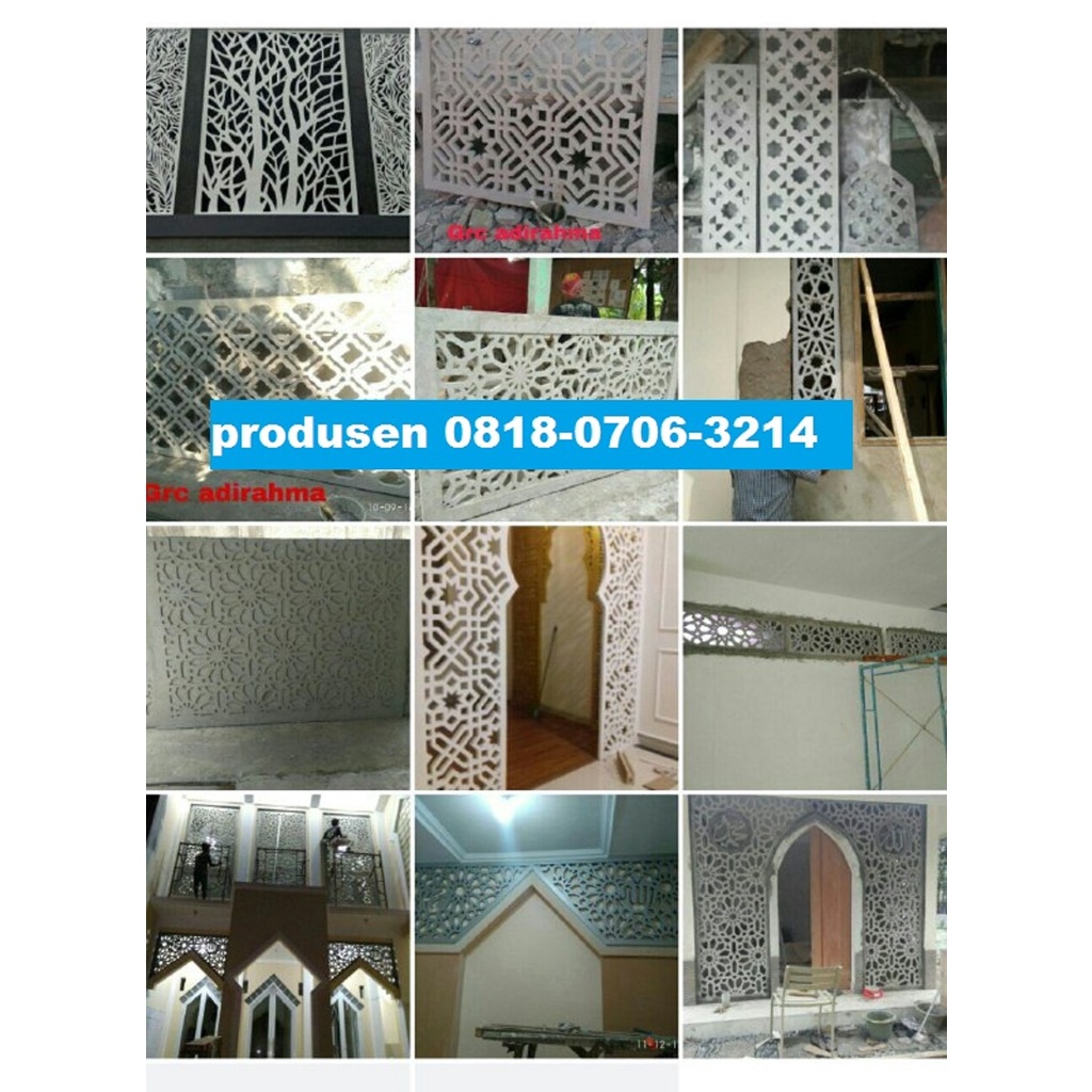 Mushola Ornamen Krawangan GRC  WA O8IZ887II56Z WA O8I8O7O632I4