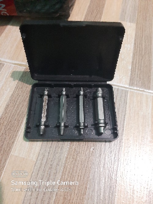 [ Cod ] Alat Pembuka Baut Rusak Screw Extractor Broken Striped Screw Remover Speed Out