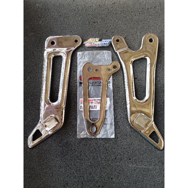 FOSTEP BELAKANG RX KING ORI FINISHING CHROME