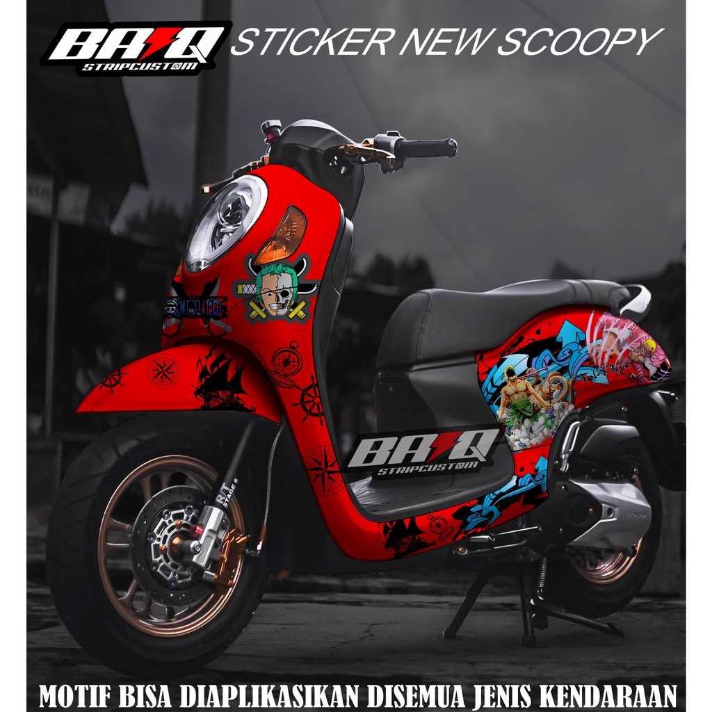Decal scoopy Decal Scoopy full body Full Blok Decal Scopy Dekal NEW ONE PIECE