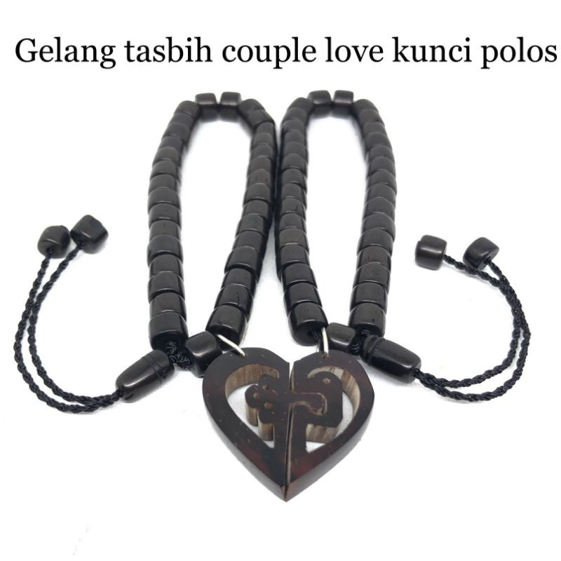 gelang tasbih Love couple kunci