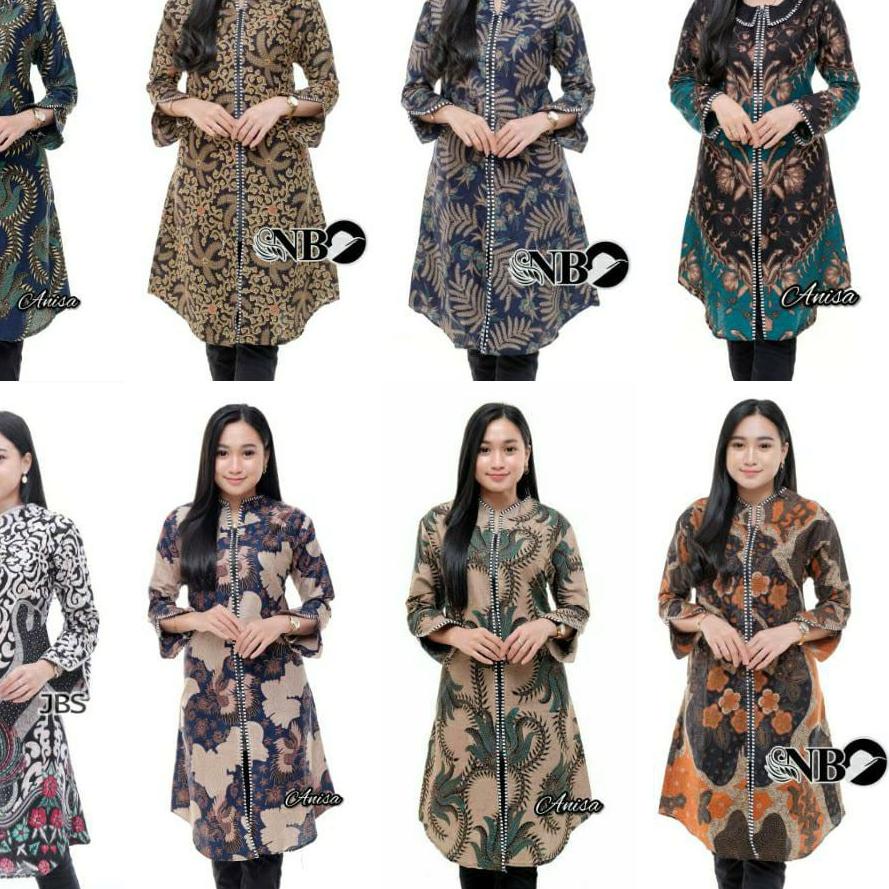 ♥MALL♥ Tunik batik wanita modern terbaru JUMBO M L XL XXL atasan batik wanita seragam murah koleksib