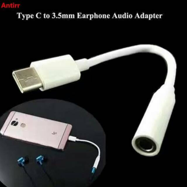 Viver Usb type C Audio Jack Converter White Audio Jack 3.5 mm