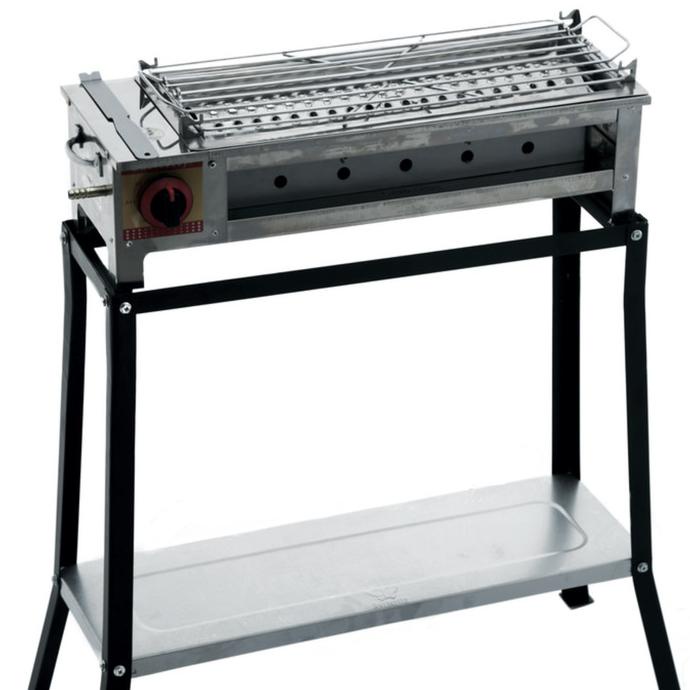 panggangan sate gas infrared butterfly + rak 70cm