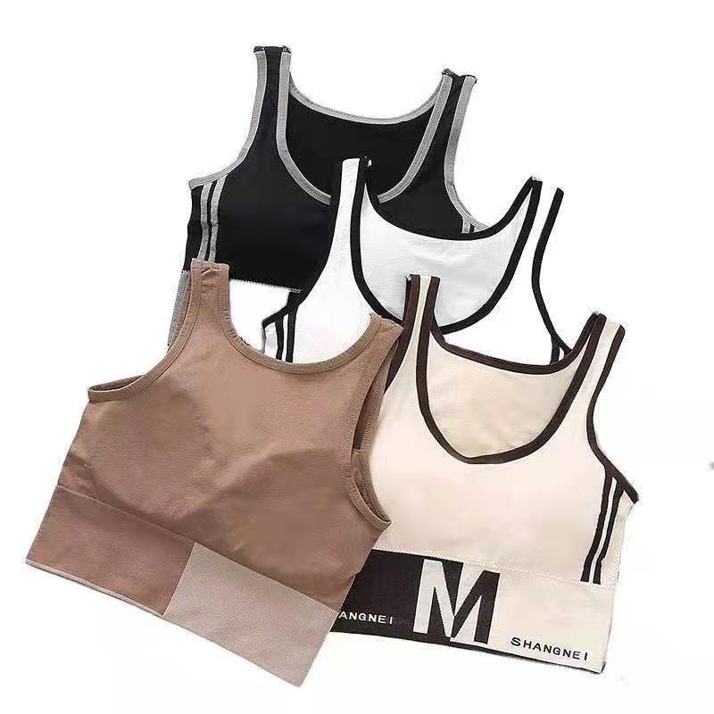 Sport Bra Wanita Shangmei Busa Tebal Nyaman BH Sport jogging Zumba Fitness Gym Indoor Outdoor