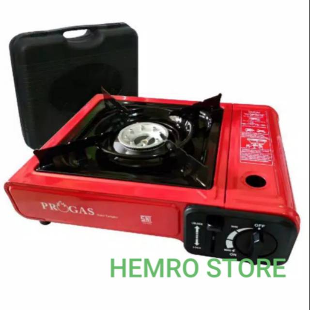Kompor Gas Portable Progas 2 Fungsi SNI