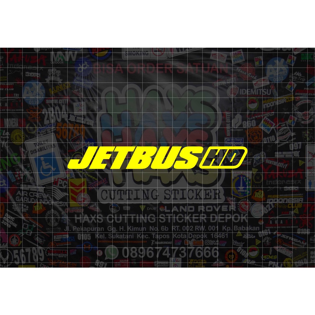 Cutting Sticker Bismania Jetbus HD Ukuran 12 Cm Untuk Mobil Motor