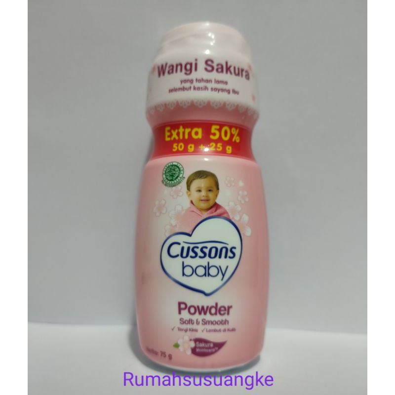 bedak cussons wangi sakura &amp; vanilla 50g