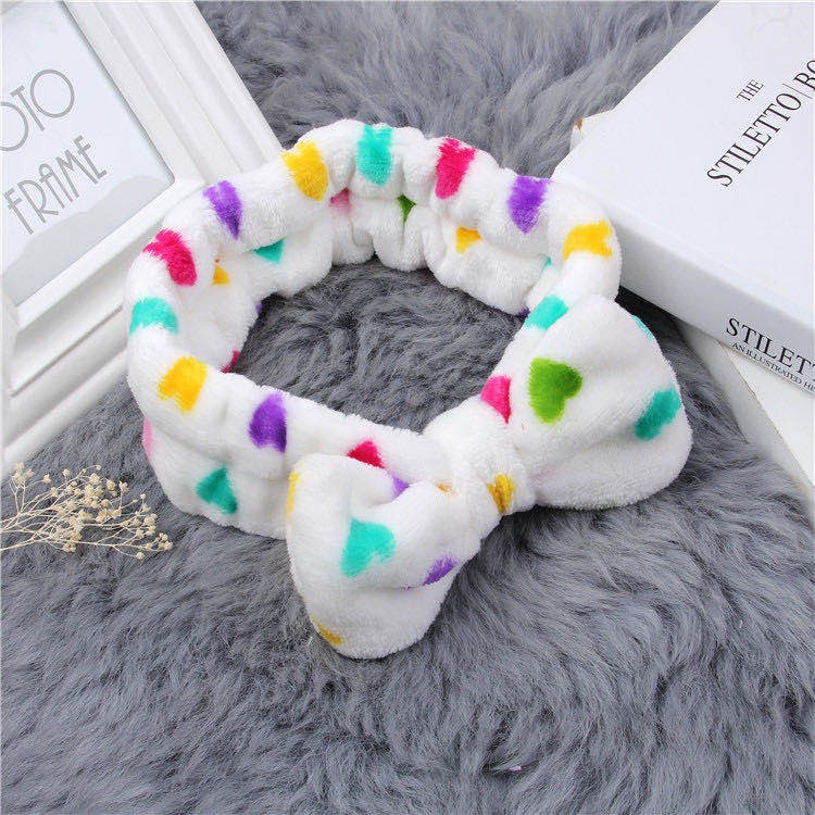 Bandana Bando Rambut Motif Pita Bando Rambut Mandi Gaya Korea Bando Fashion Wanita Import-(4-6) #8