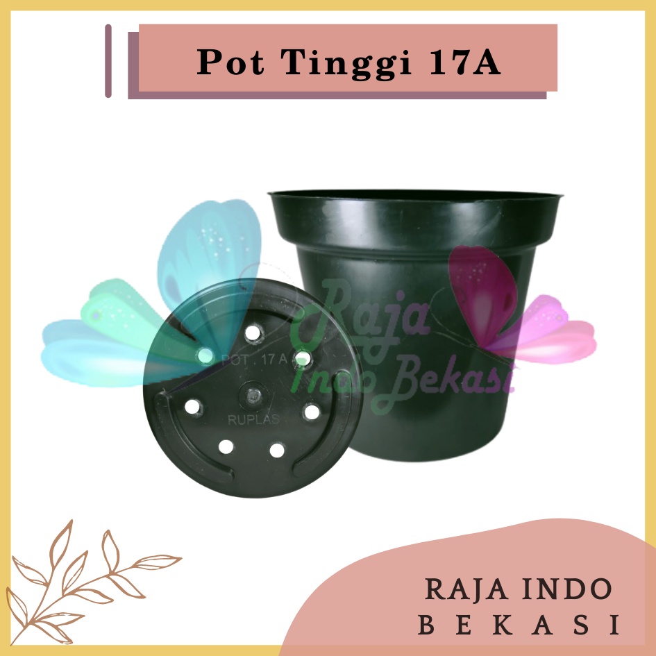 Pot Bunga Hitam Tinggi 20 cm 15 cm 17 cm Termurah se-Indonesia Rajaindobekasi