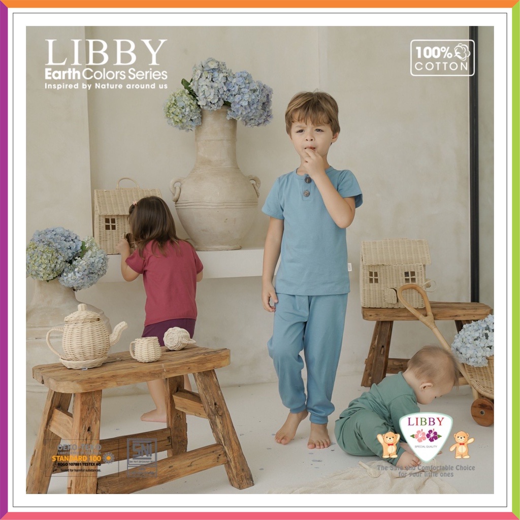 ❤ Fashionbabies ❤ LIBBY FAVE SET EARTH COLOR SERIES | SETELAN OBLONG PENDEK CELANA PANJANG