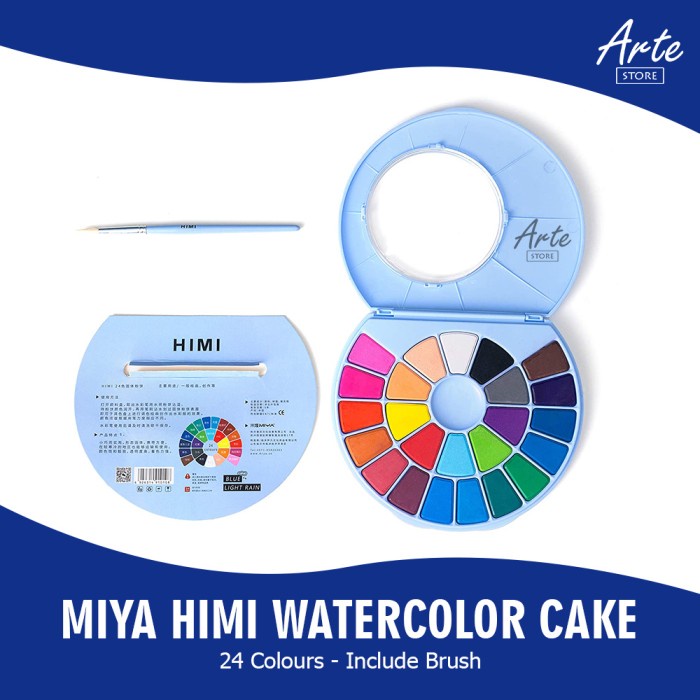 

(TERLARIS) Miya HIMI Watercolor Cake 24 Warna
