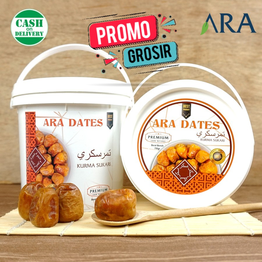 KURMA SUKARI ARA DATES EMBER 750 GRAM PREMIUM KEMTAN