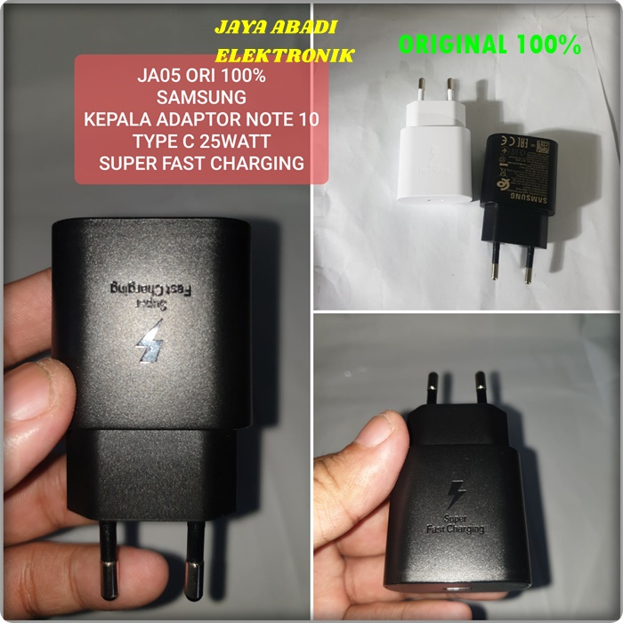 J05 SAMSUNG ORIGINAL BATOK KEPALA CHARGER 3A 25 WATT NOTE SUPPORT FAST CHARGING TYPE C TO C FLASH CASAN BARANG BERKUALITAS TINGGI BISA SEGALA ANDPHONE YANG MENGGUNAKAN TYPE C DAN KABEL C TO C asli universal multi adaptive charge quallcomm support volt