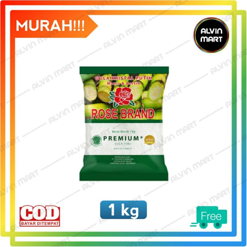 

MURAH!!! Gula Pasir ROSE BRAND Premium 1 Kg