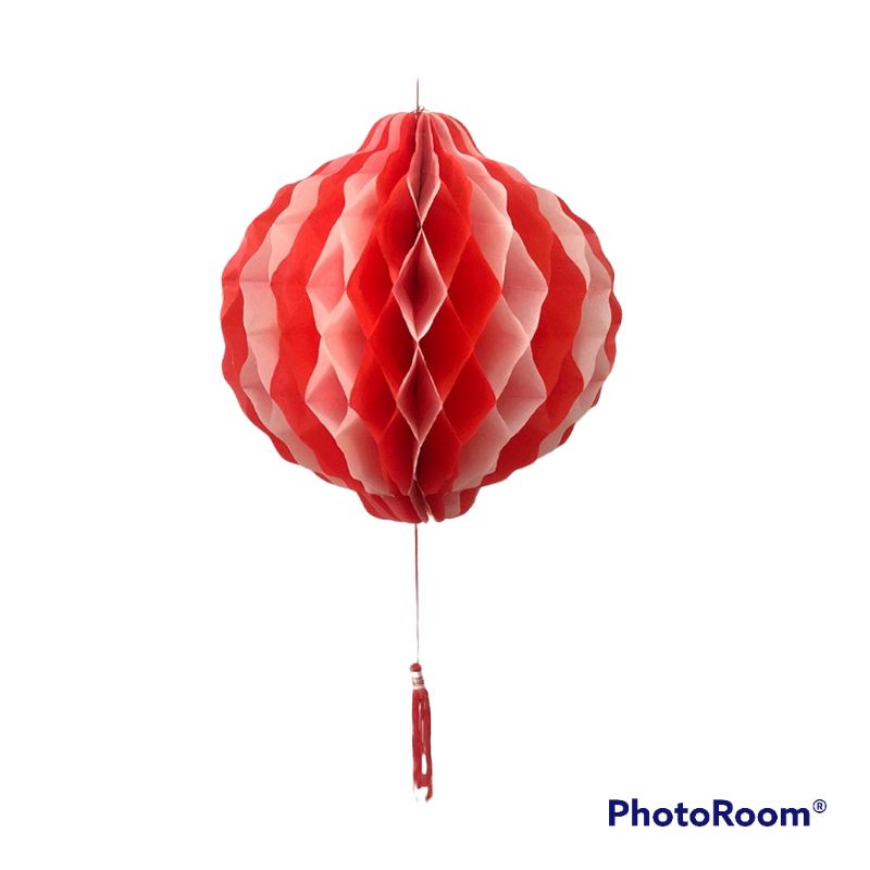 Lampion PVC Harga 2 Pcs Ukuran 20, 25, 30 Cm Merah Putih  Hiasan gantung 17 Agustus