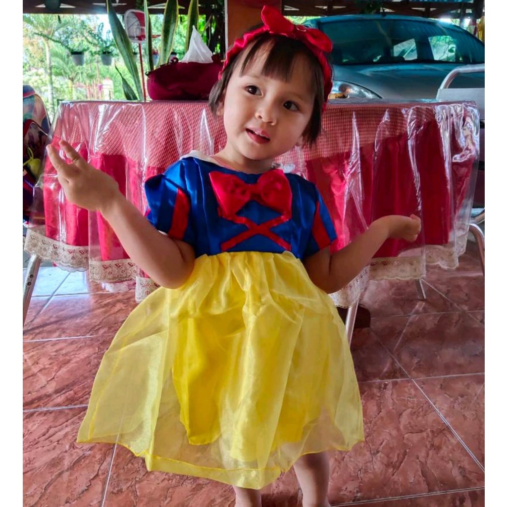 Dress Baju Gaun Snow White Putri Salju Bayi 0- 18 bulan Princess Disney Gaun KA109