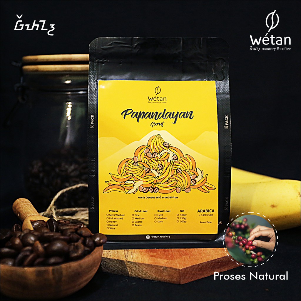 

KOPI ARABIKA PAPANDAYAN GARUT NATURAL 100 gram | Wetan Roastery