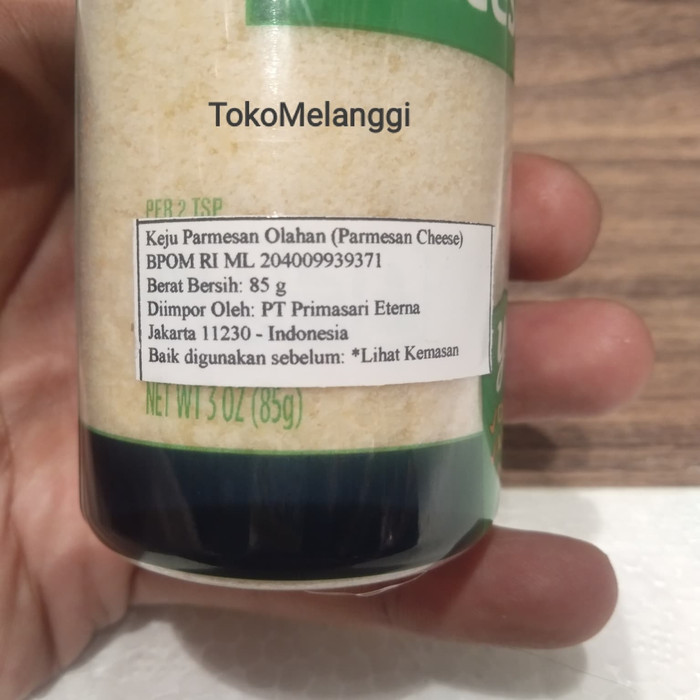 

PRODUK TERBARU - KRAFT GRATED PARMESAN CHEESE 85GRAM