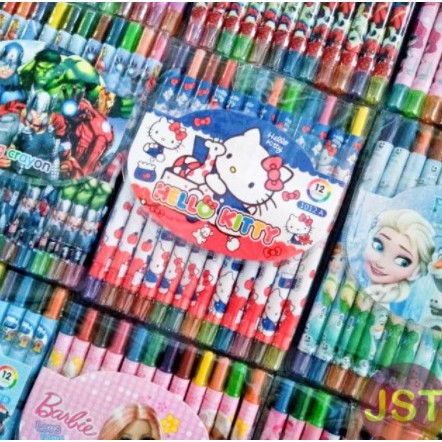 

Crayon Putar Karakter Panjang 12 Warna Twist Crayon (Acb Berkah Stationery)