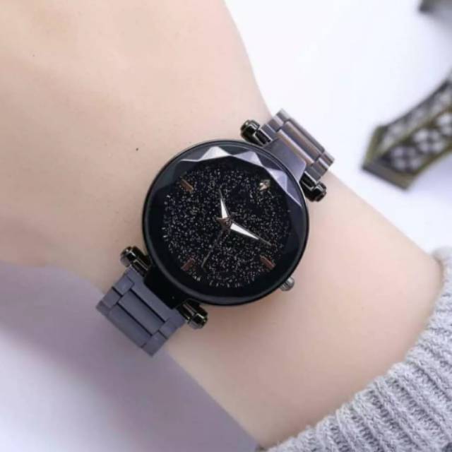Jam tangan mirip dior analog digital stainless steel magnetic