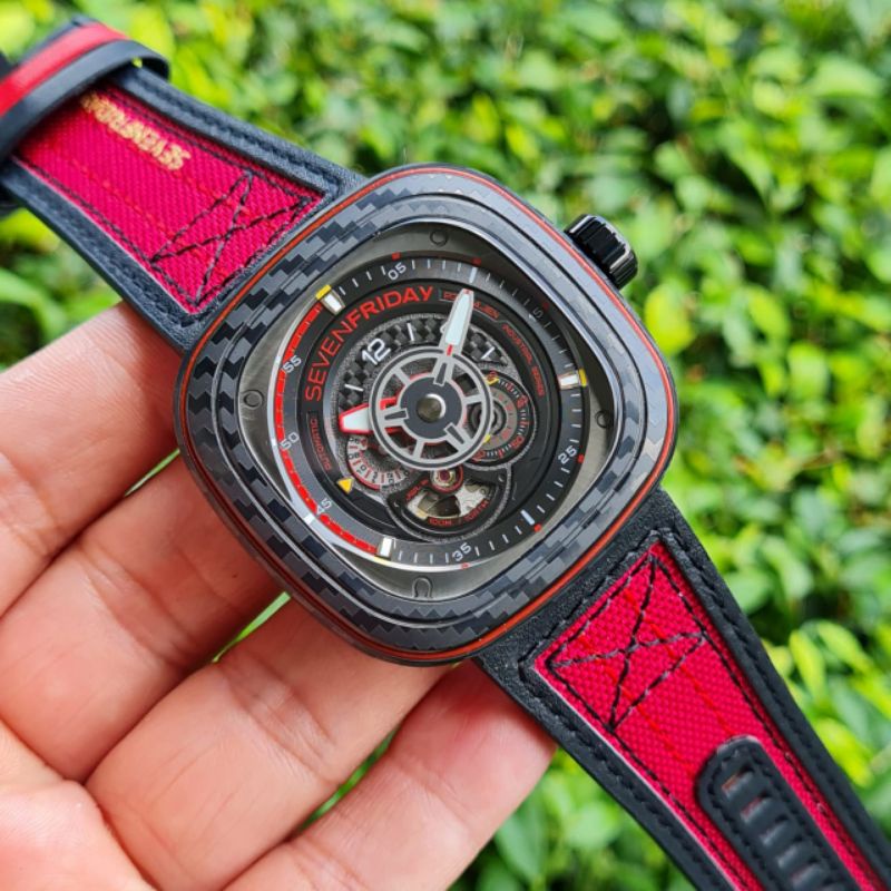 Jam tangan SEVEN FRIDAY SF P3C/04 automatic, mesin Miyota Japan, NFC aktif Fullset