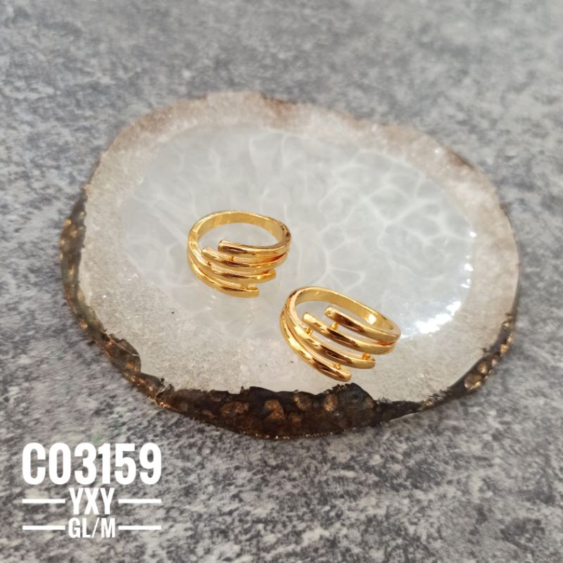 Cincin Fashion Rhodium Mewah Zircon C03159