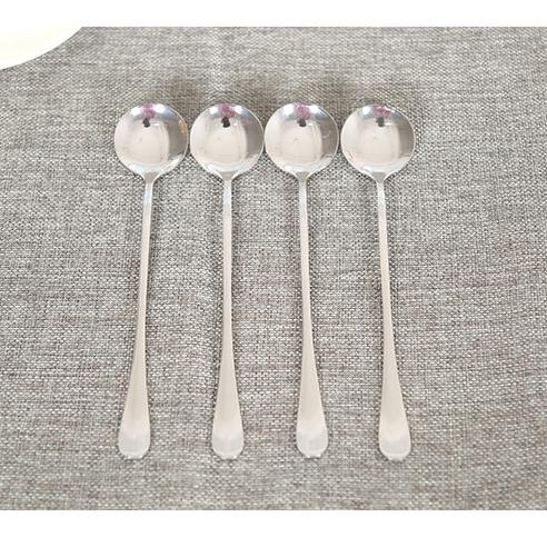 

Sendok Teh Kopi Gagang Panjang Sendok Es Bentuk BULAT Stainless Steel BERGARANSI