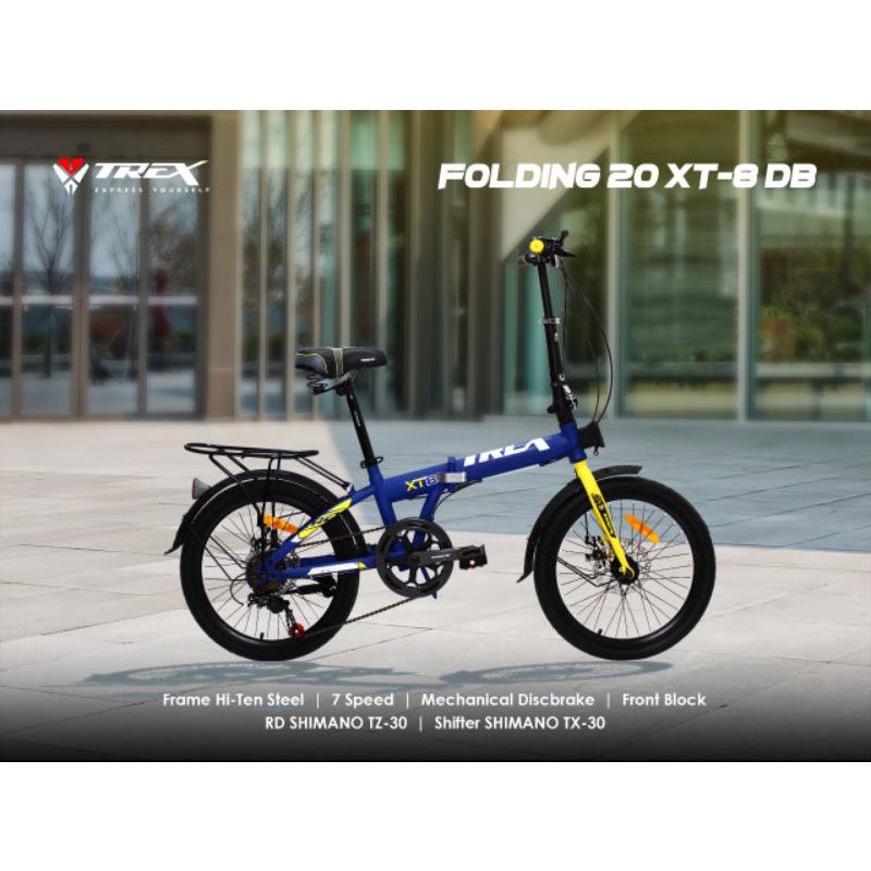 SEPEDA TREX LIPAT 20 INCH XT-8 DB