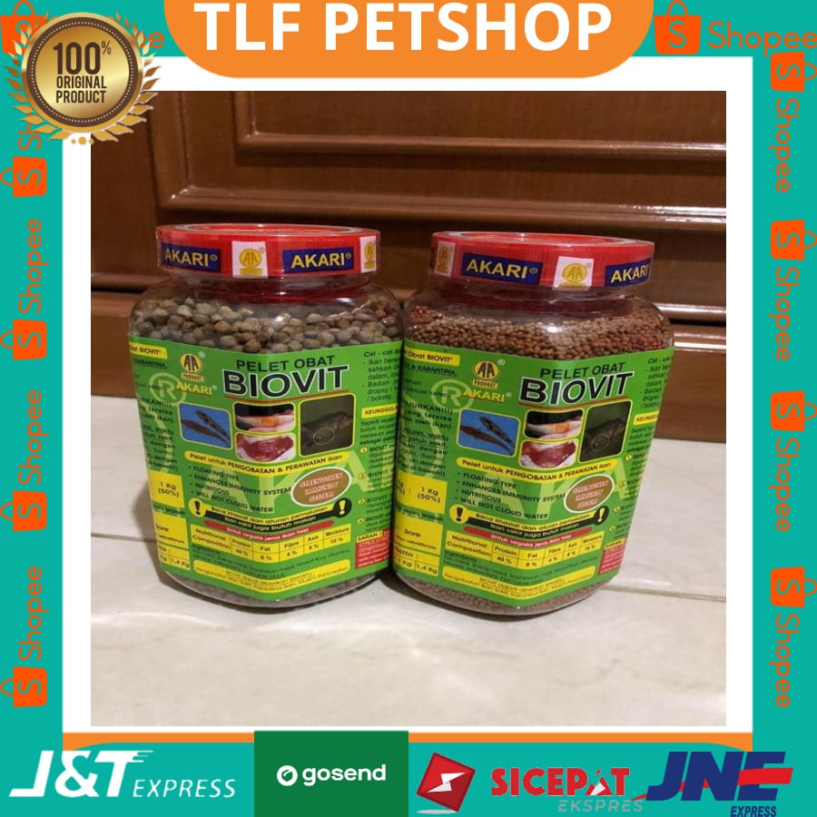 

PELET OBAT IKAN HIAS KOI AA BIOVIT 350GRAM ORIGINAL (REKOMENDASI SHOPEE)