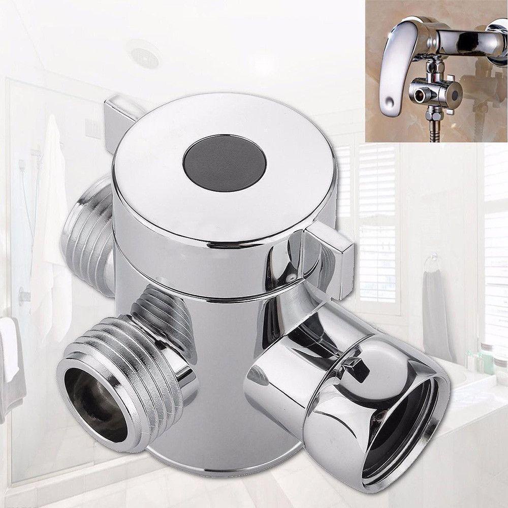 Saklar Toilet Konektor 3 Arah Atas1Per2Inci 3 Arah Adjustable Shower Head Shunt