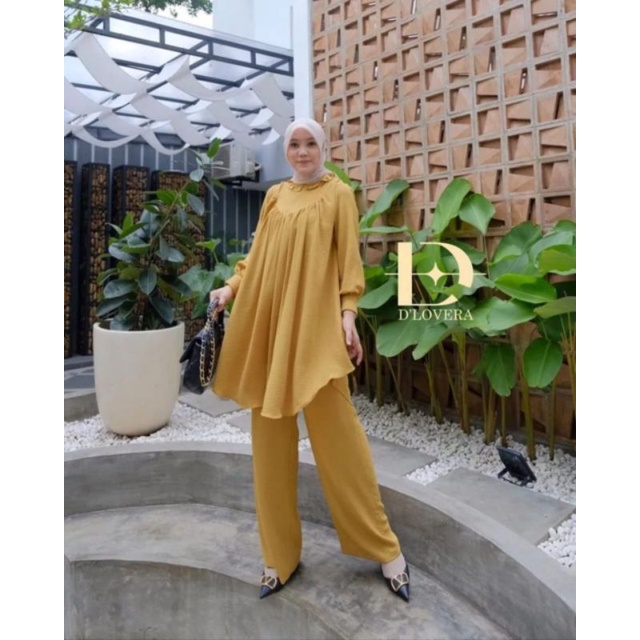 YUNA SET/ SETCEL TERLARIS FASHION WANITA MUSLIMAH