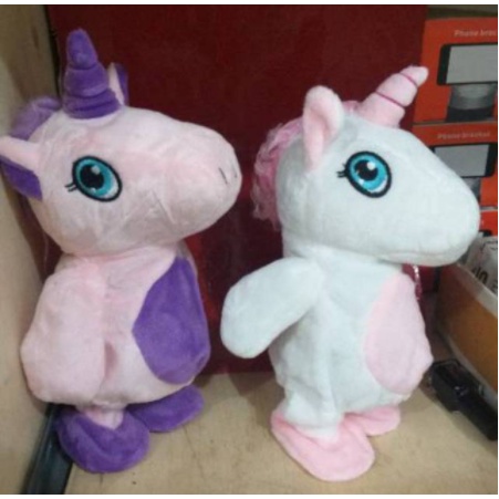 BONEKA TALKING UNICORN BICARA DAN JALAN