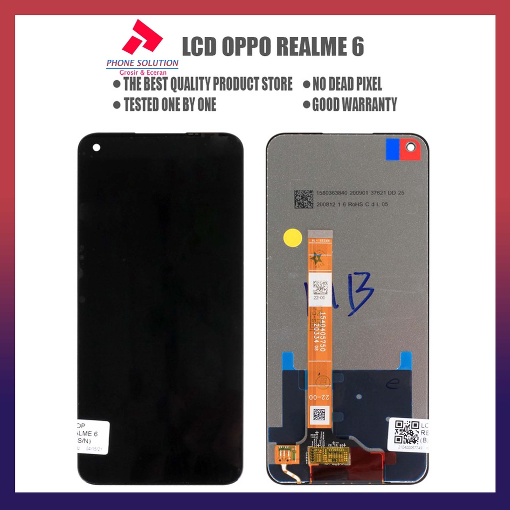 LCD Realme 6 / LCD Realme 7 ORIGINAL 100% Fullset Touchscreen  // Supplier LCD Realme - Garansi 1 Bulan