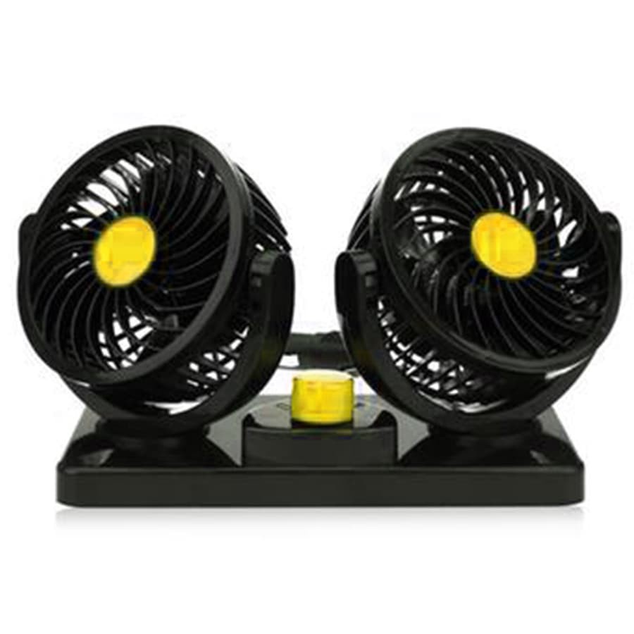 Kipas Angin DC 12 V Dengan Double Headed Vehicle Fan