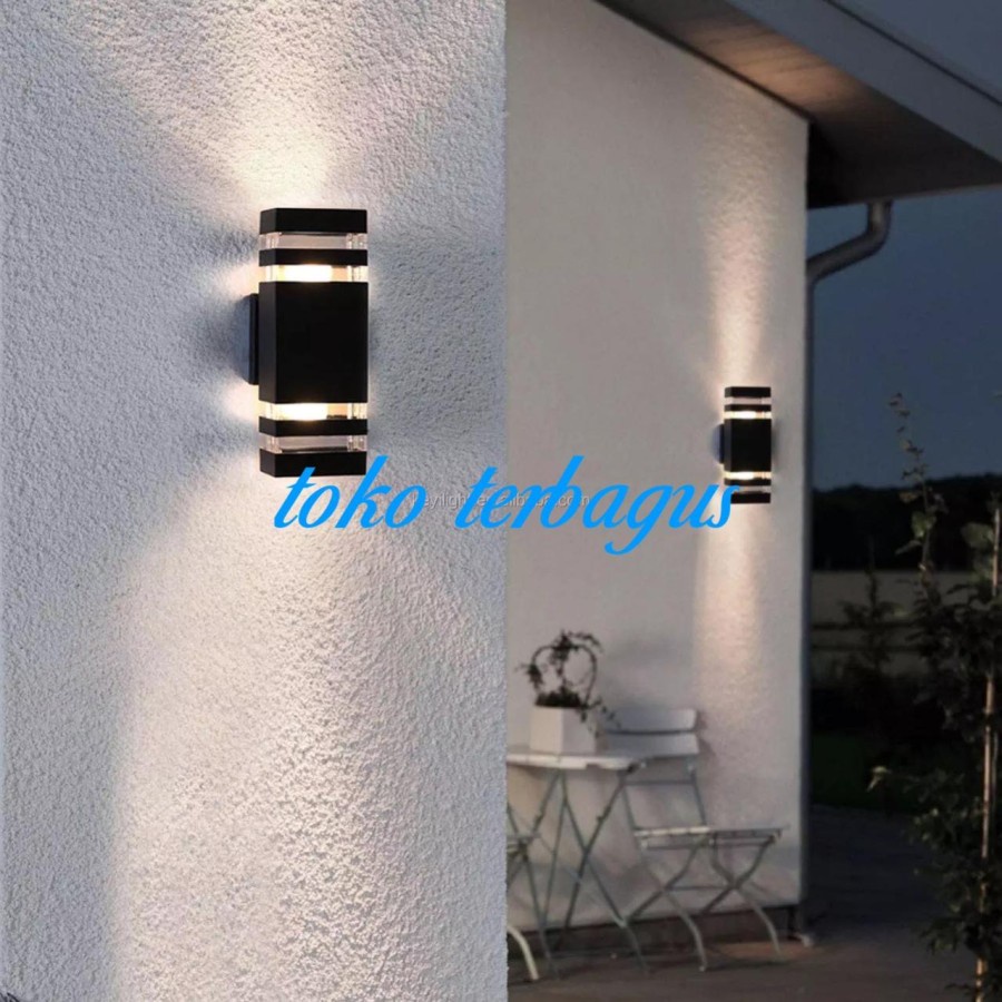 Lampu dinding taman waterproof minimalis pilar pagar outdoor