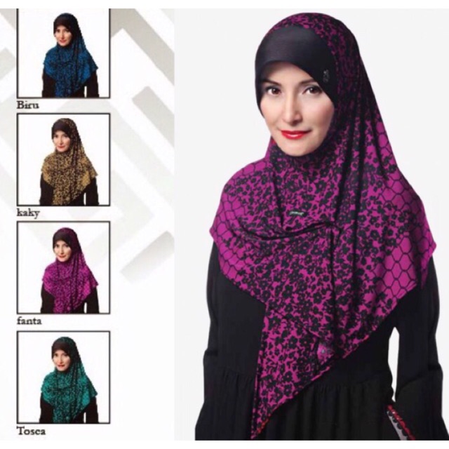 Jilbab Instan Bergo Shasmira Motif 003 | Hijab Shasmira | Kerudung Bergo Shasmira