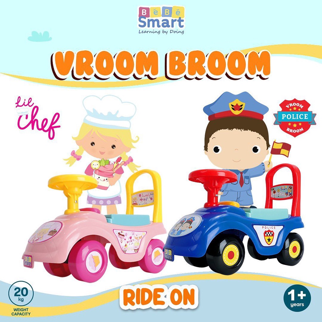 BEBE SMART RIDE ON VROOM BROOM / MAINAN MOBIL ANAK