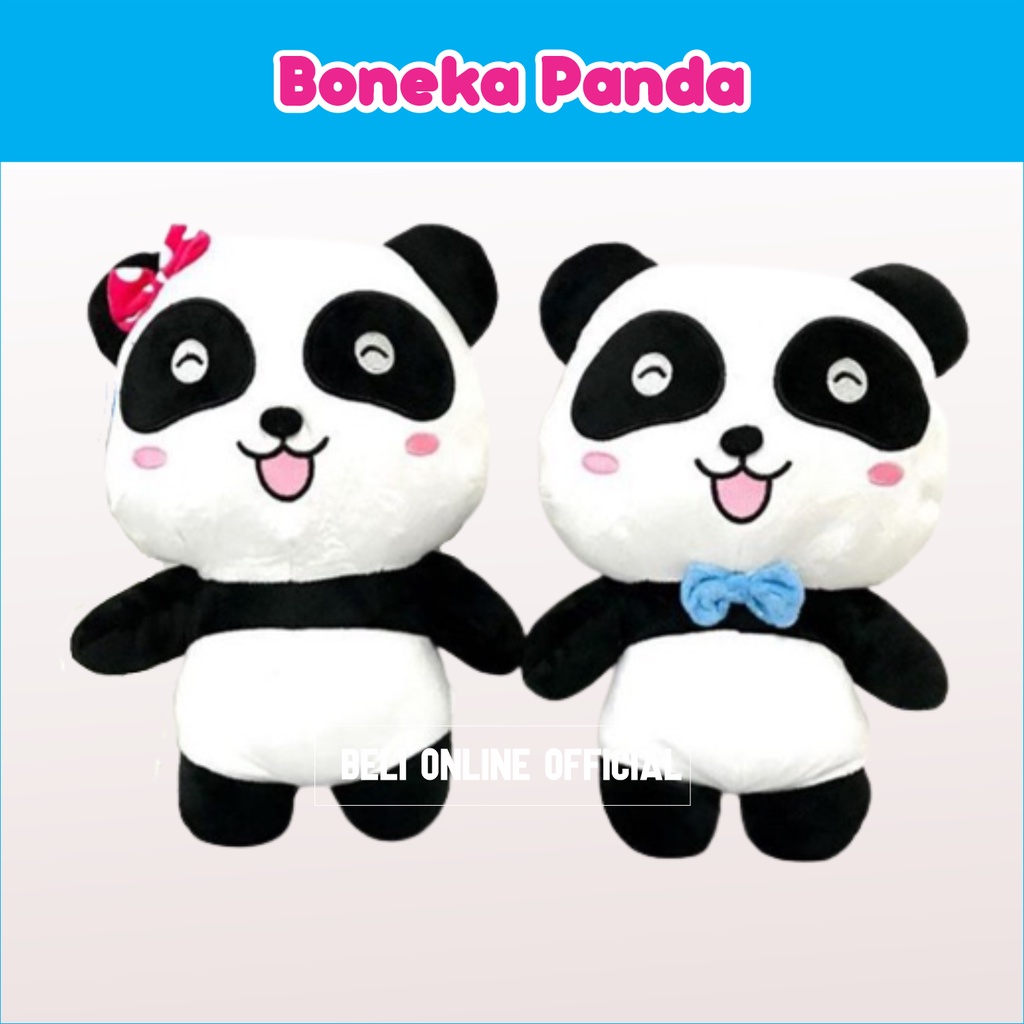 Boneka Panda Lucu Kiki Miu / Baby Bus Panda Kiki Miu Miu Bahan Halus SNI