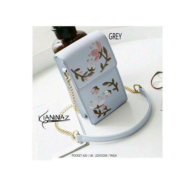 Dealova -  pocket tas selempang mini bordir