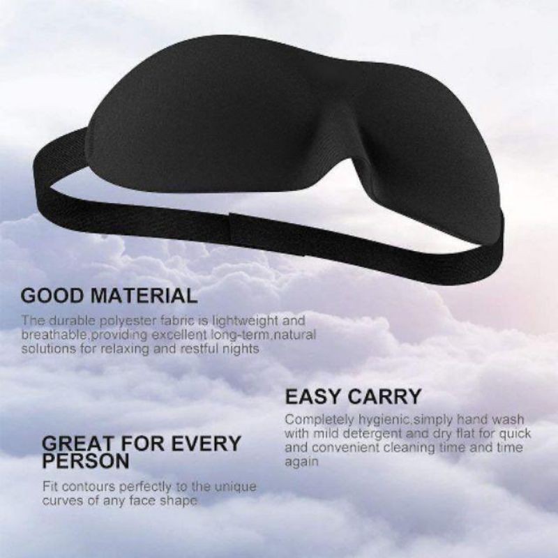 DC - 3D Masker / Kaca Mata Penutup Mata Masker Tidur Eye Mask Sleeping Cover Blindfold.