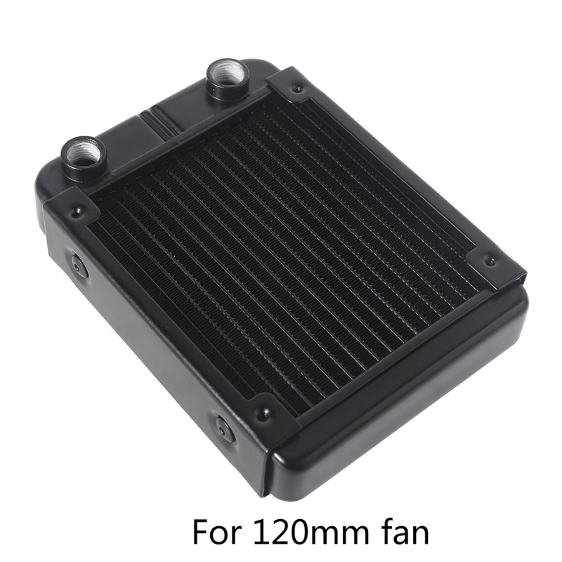 Bt Multiport G1/4Benang Radiator Aluminium 120mm Untuk Sistem Pendingin Air Komputer