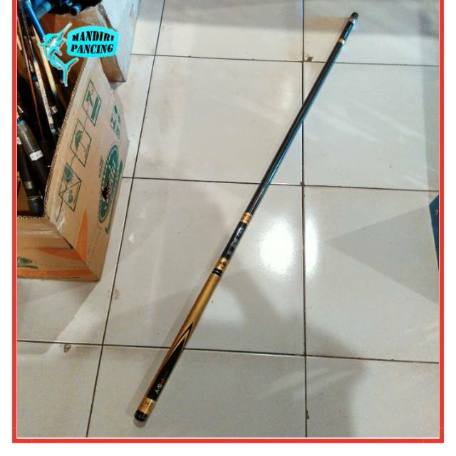 Joran Tegek Import Handing 630 Carbon Action kaku Bonus Grip Bakar