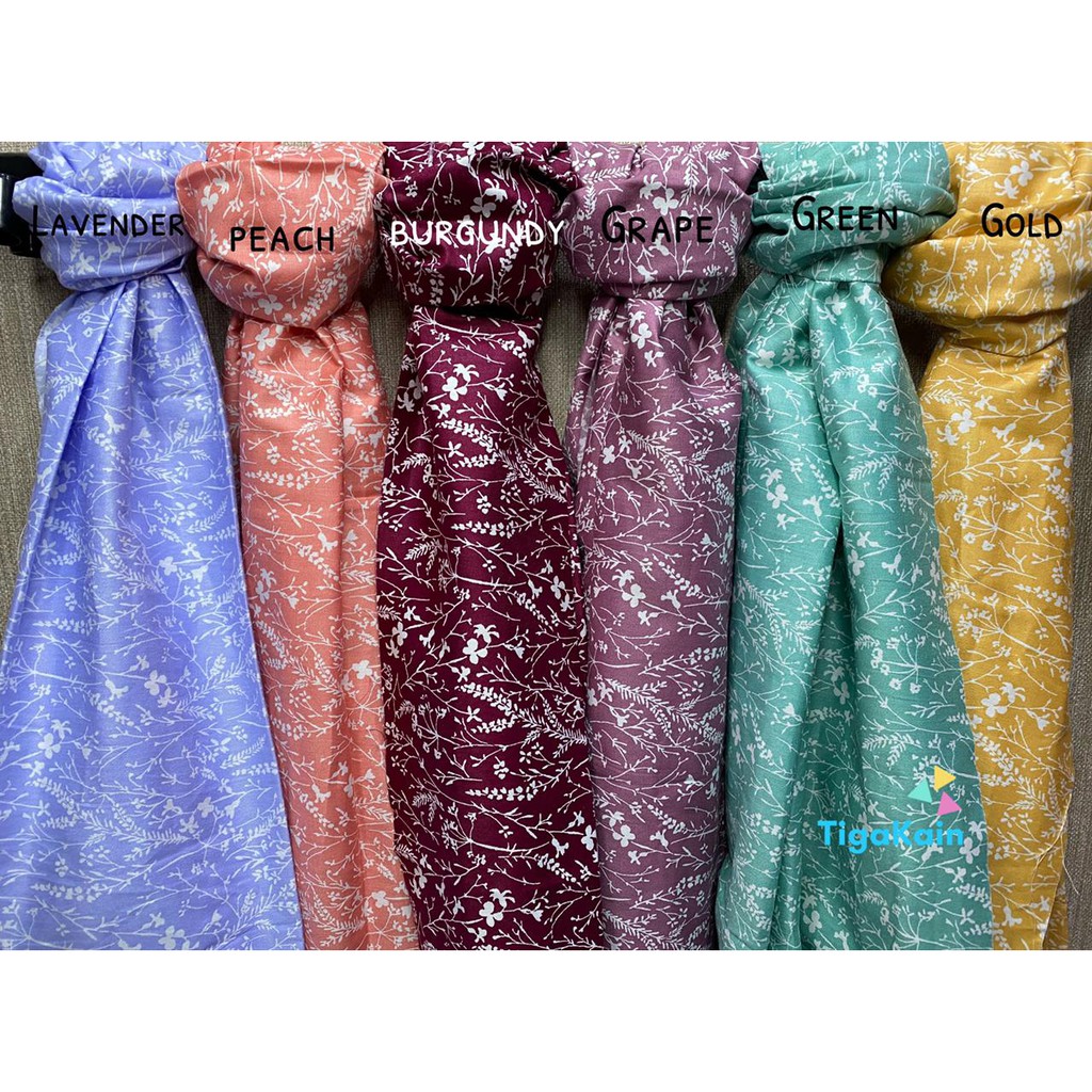 0.5 Meter Motif Bunga Rosemary katun jepang Tokai Senko